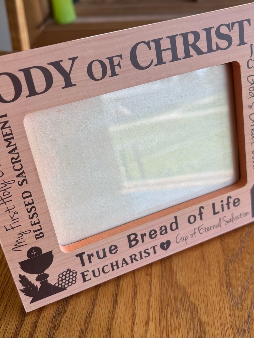 Religious Photo Frame - "Body of Christ" True Bread of Life